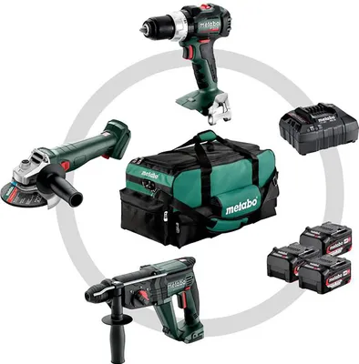Produktbild von Metabo COMBO SET 3.1, 600 RPM, 2100 RPM, 1,3 cm, 3,8 cm, 8500 RPM, 12,5 cm