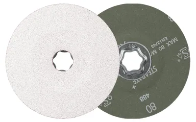 Image de PFERD TOOLS COMBICLICK Disque fibre à grain céramique pour métaux non ferreux tendres