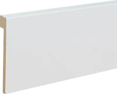 Produktbild von Fliesenabdeckleiste 19 x 96 x 2500 mm Weiß MDF-Kern foliert Abdeckleiste für Fliesensockel by PROVISTON 62.5 Meter | 25 Stück