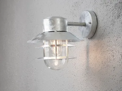 Produktbild von Konstsmide Modena Wandleuchte galvanisierter Stahl, klares Glas 7310-320
