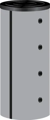 Produktbild von 2000 Liter TWL Hygienespeicher KER-2000, 1 Wärmetauscher 100mm Isolierung