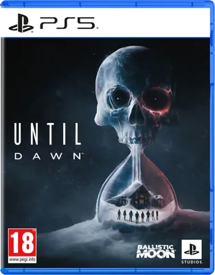 The image shows the cover art for the video game 'Until Dawn' for PlayStation 5.