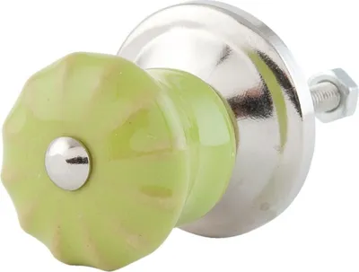Immagine prodotto di Clayre & Eef pomello per mobili Ø 3 cm verde argento 63487