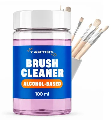 Pinselreiniger für Acrylfarbe, 100 ml, lösemittelhaltig