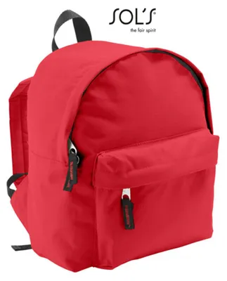 Produktbild von SOLs Bags 70101 | Kinder Rucksack Rider | 12 x 25 x 30 cm - Farbe: Red - Größe: 12 x 25 x 30 cm