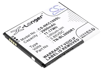 Immagine prodotto di TECHTEK Batteria compatibile con [Nokia] C100, C100 2022, N152DL, TA-1520 sostituisce TN-BL3000R1