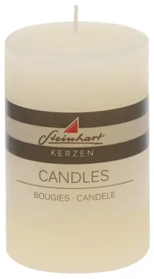 Produktbild von Stumpenkerze "Raureif" Champagner 100/68 mm