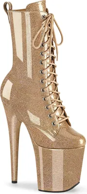 Produktbild von FLAMINGO-1040GP Damen Booties von Pleaser, Gold  , EU 42, US 12