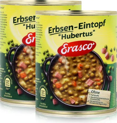 Produktbild von Erasco Erbsen-Eintopf "Hubertus" 800g Fertigessen (2er Pack)
