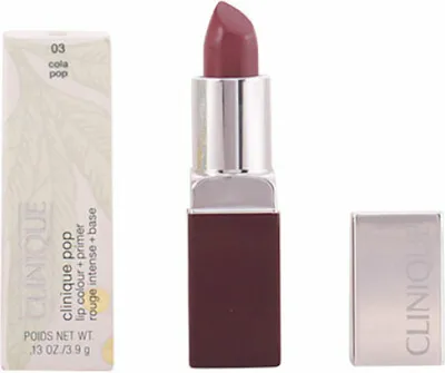 Productafbeelding van Clinique Pop Lip Colour + Primer, Nahá, Cola Pop, 1 kleur, Hydraterend, Egaliserend, Crèmige textuur, Ricinus Communis (Castor) zaadolie, Diisostearyl malaat, Trioctyldodecyl citraat, Lanolin olie,...