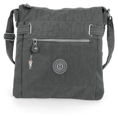 Produktbild von Bag Street Damenhandtasche Tasche Nylon grau 26x9x27 OTJ207K