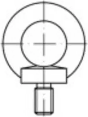 Produktbild von TOOLCRAFT 1061334 Ringschrauben M10 DIN 580 Edelstahl A2 1 St.