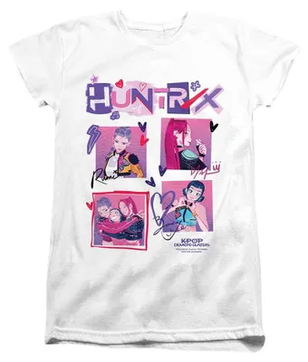 Produktbild von K-Pop Demon Hunters - T-Shirt für Damen, Anliegend TV42832 (XXL) (Weiß), KI-generiertes Bild