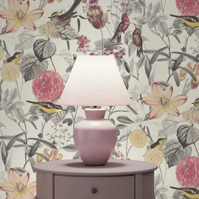 Produktbild von TADESSI Tapete Tiere Gino M1-No.337 Vliestapete Rot Gelb Blumentapete Natur Wohnzimmer Schlafzimmer Küche