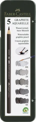 Immagine prodotto di FABER-CASTELL Aqua.pencil Grafite Aquarelle set da 5