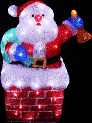 Produktbild von LEX LED Santa Claus Figur aus Acryl 96 LEDs
