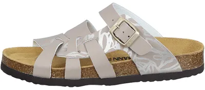 Produktbild von Dr. Brinkmann Damen Pantolette mit anatomisch geformter Lederdecksohle, Größe:41 EU, Farbe:Beige