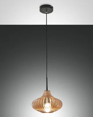 Produktbild von Fabas Luce Pendelleuchte Budelli E27 Ø260mm Bernstein