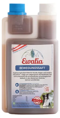 Produktbild von EWALIA Bewegungssaft | 500 ml | Ergänzungsfuttermittel für Hunde & Kleintiere | Mit Teufelskralle