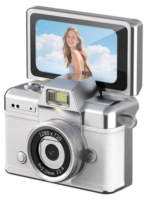 Produktbild von Daumen-Schlüsselanhänger-Kinderkamera, 1,47-Zoll-Klappdisplay, Mini-Digitalkamera, HD, ultrakompakte Kamera, Videokamera