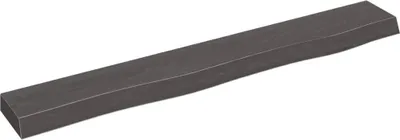 Image de Étagère murale marron foncé 80x10x4 cm bois chêne massif traité