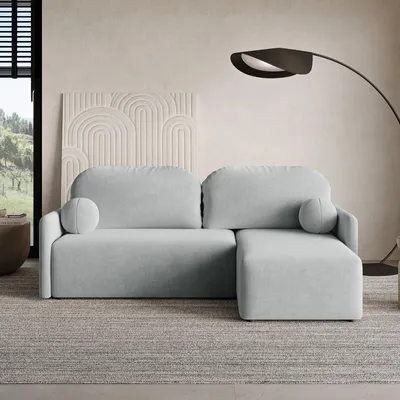 Produktbild von Dekori_Interiors - Ecksofa MALVA mit Bettkasten und Schlaffunktion – moderne Eleganz und funktionaler Komfort (WIND 89)