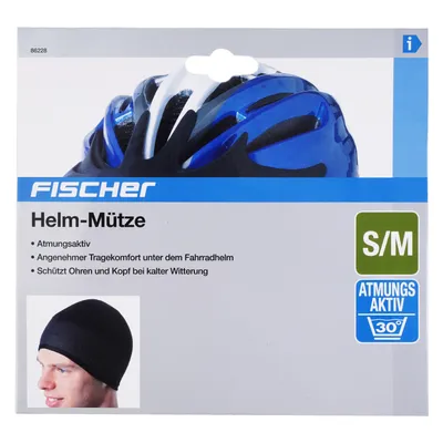 Produktbild von Fischer Fahrrad Helmmütze S/M für Kopfumfang 49-54 cm, atmungsaktiv & wärmend