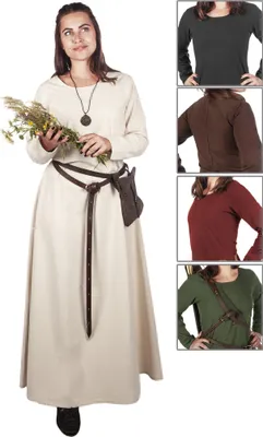 Produktbild von Mittelalterkleid Magd - Unterkleid LARP Cosplay Farbe: braun, Größe: L