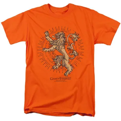 Obrázek produktu pro Tričko "Lannister Burst" ze seriálu Hra o trůny, uni, pro muže/ženy, model TV39228 (velikost 3XL), barva: oranžová