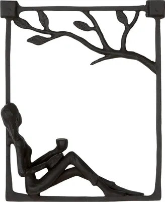 Zdjęcie produktu dla Gilde Wandrelief, rechteckig, "Coffee Time", Eisen, dunkelbraun, VE 2, L. 5 cm, B. 14 cm, H. 17 cm 84294 4063387842942