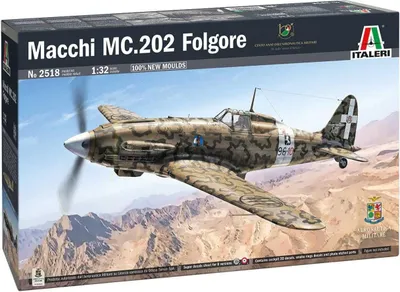 Zdjęcie produktu dla Italeri 1:32 Macchi MC. 202 plastikowy zestaw modelarski