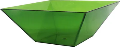 Image de bol carré 2, vert transparent