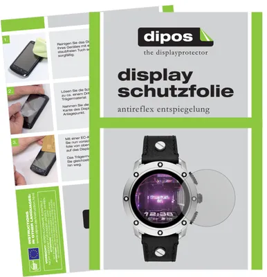 Produktbild von 2x Schutzfolie für Diesel On Smartwatch Axial matt Displayschutzfolie Folie Display Schutz dipos