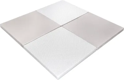 Produktbild von Premium Baby Krabbeldecke, Spieldecke GRAU 120X120X5 CM, 3 um 1