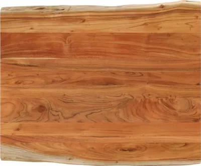 Produktbild von CLORIS Tischplatte 90x80x2,5cm Rechteckig Massivholz Akazie Baumkante - Tischplatten 370627