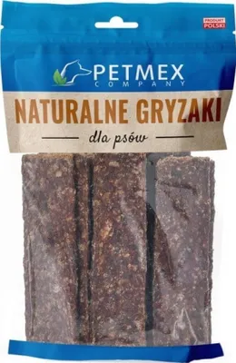 Zdjęcie produktu dla PETMEX Paski z Jelenia przysmak dla psa 200g