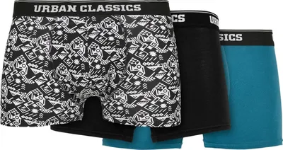 Produktbild von Urban Classics - Organic Boxer Shorts 3er Pack multi - 4XL