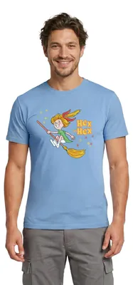 Produktbild von Spreadshirt Bibi Blocksberg Mit Bibi Und Kartoffelbrei Männer T-Shirt, L, Carolina Blue