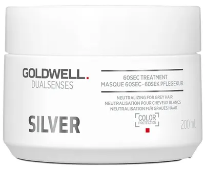 Obrázek produktu pro Maska pro blond a šedivé vlasy Silver (60sec Treatment), 200 ml