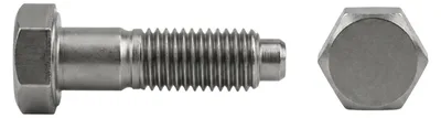 Produktbild von DIN 564 Form A Sechskantschraube VG M16x80 Stahl 8.8 blank m. Ansatzspitze 10 Stk