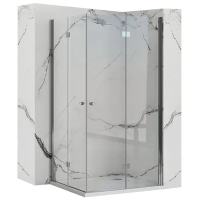 Zdjęcie produktu dla Kabina prysznicowa składana Rea Fold N2 70x90 Modułowa Chrom