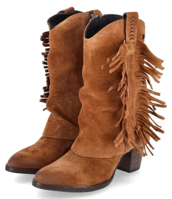 Obrázek produktu pro Dámské kovbojské boty LAZAMANI, model EMI, barva hnědá, materiál: kůže, velikost: 38