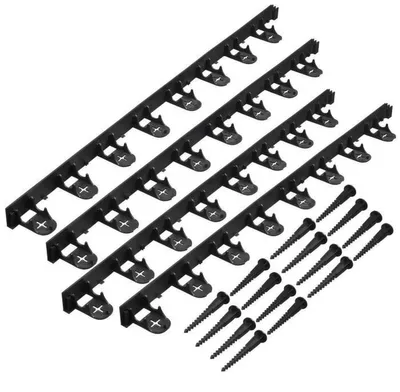 Immagine prodotto di NATURE Polypropylene and polyethylene lawn edging - 16 anchors - H 4.5 x (4 x L100) cm - Black