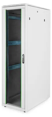 Produktbild von 483-mm-Netzwerkschrank, 42HE (hellgrau, 42 Höheneinheiten)