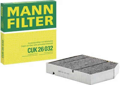 Produktbild von MANN-FILTER CUK 26 032 Innenraumfilter Pollenfilter passend für MERCEDES-BENZ C-Klasse T-Modell (S206) Aktivkohle