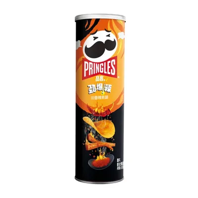 Produktbild von Pringles Super Hot Spicy Strips Flavor 110g