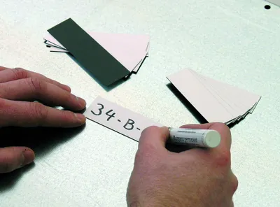 Produktbild von Magnet Haftetiketten 100x30 mm - VE = 50 Stück