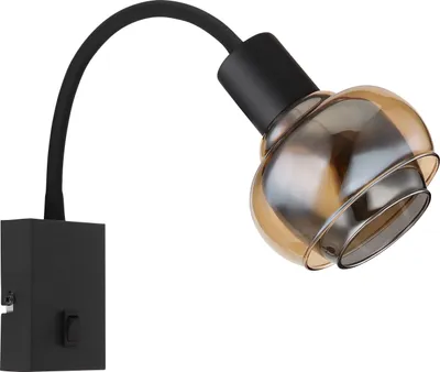 Produktbild von GLOBO 54309WB TOKKI Wandleuchte Metall schwarz matt, 1x E14