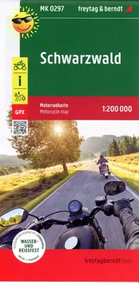 Immagine prodotto di Foresta Nera, mappa moto 1:200.000, freytag & berndt