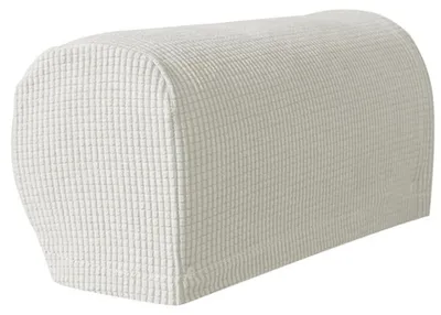 2er-Pack Plüsch-Armlehnenbezüge, elastisch, für Sofas und Stühle